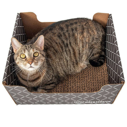 Hide & Scratch Extra-Large Cat Scratcher Box