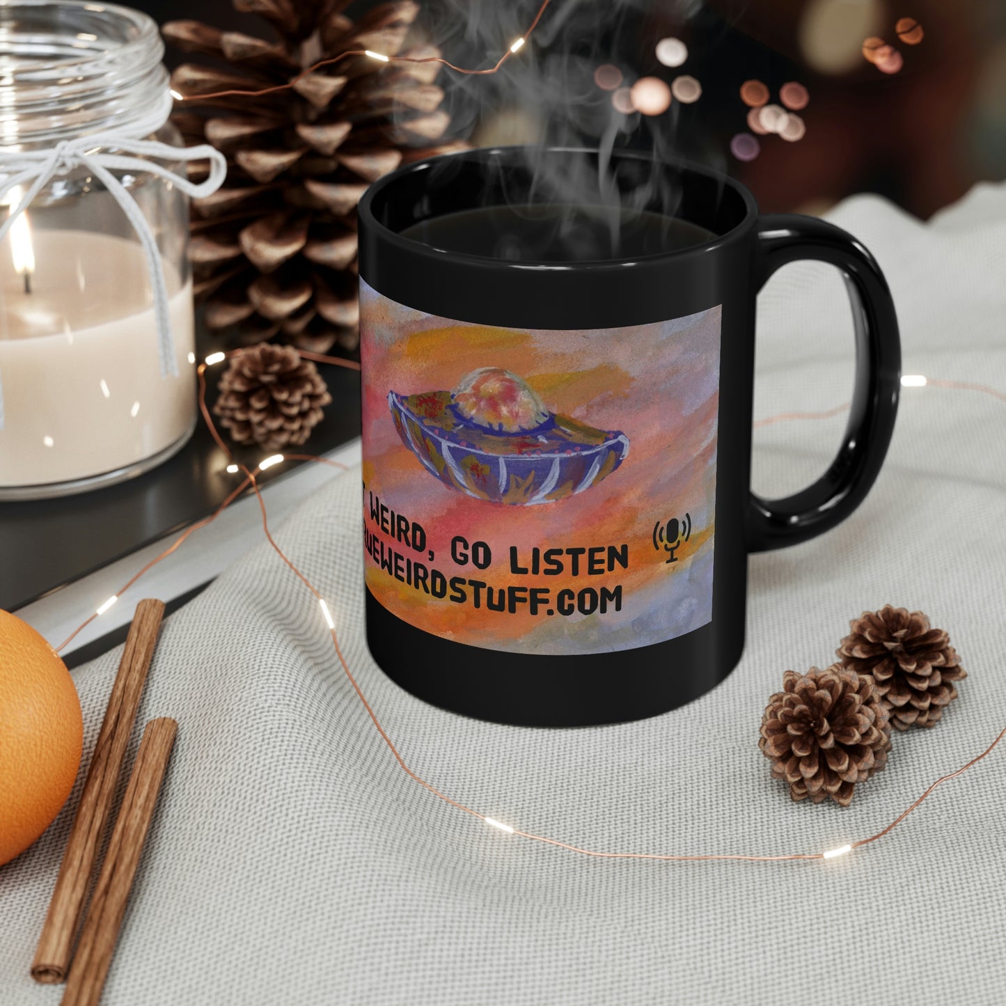 True Weird Stuff 11oz Black Mug